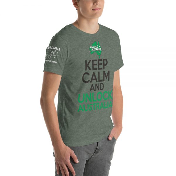 Unisex T-Shirt - Unlock Australia - Keep Calm Design