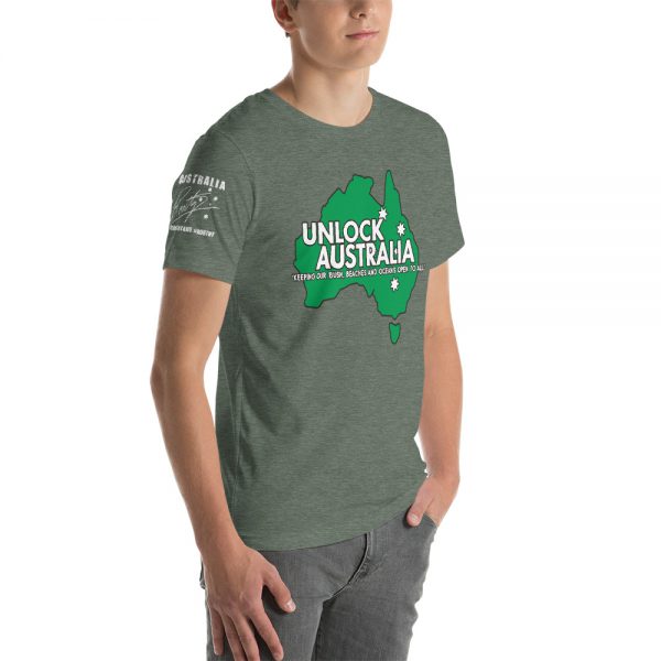 Unisex T-Shirt - Unlock Australia - Aus Map Design