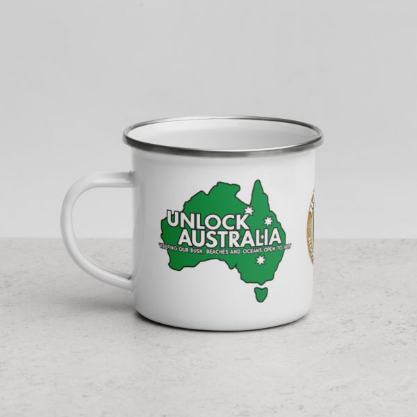 Enamel Mug - Unlock Australia - Map Design