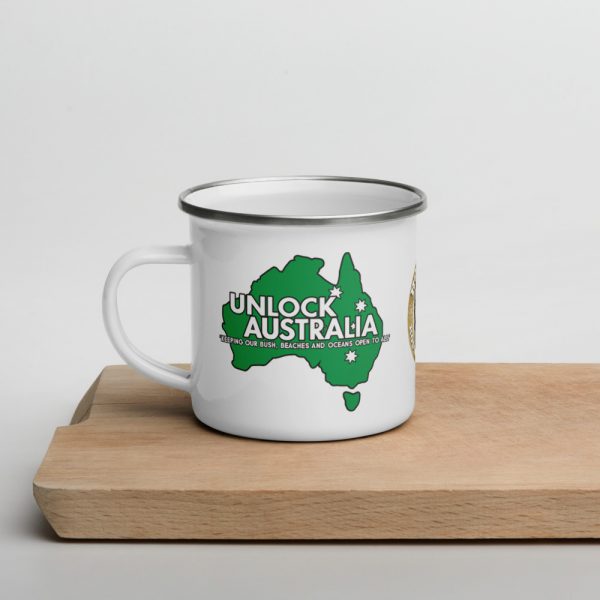 Enamel Mug - Unlock Australia - Fight For You Rights