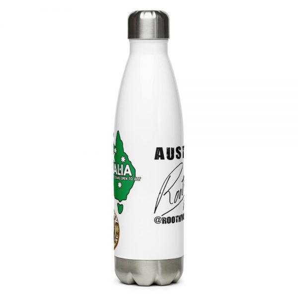 Stainless Steel Water Bottle - Unlock Australia - Map Design