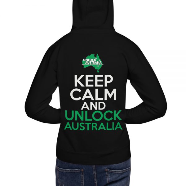 Unisex Hoodie - Unlock Australia - Keep Calm Design