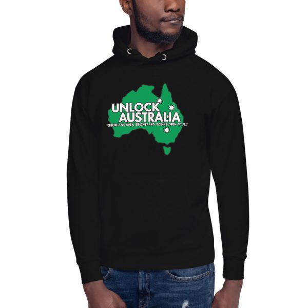 Unisex Hoodie - Unlock Australia - Love Bush Design