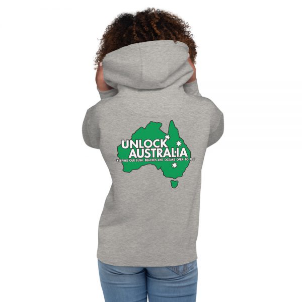 Unisex Hoodie - Unlock Australia - Map Design