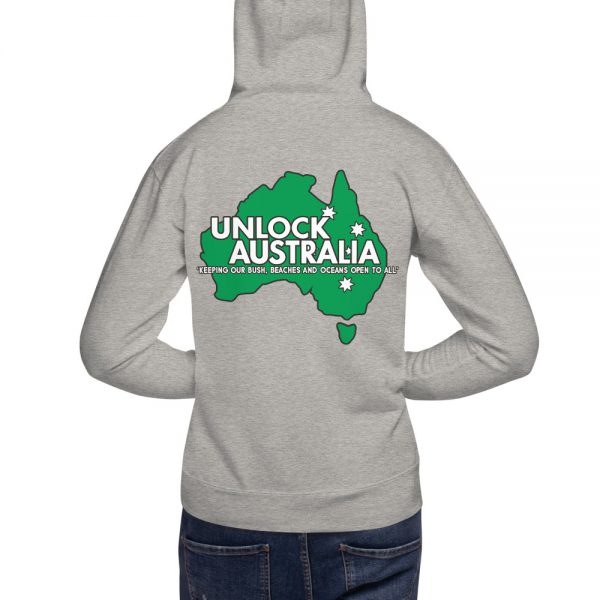 Unisex Hoodie - Unlock Australia - Map Design