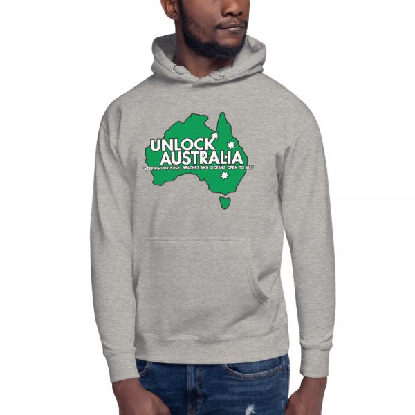 Unisex Hoodie - Unlock Australia - Love Bush Design