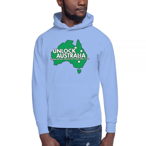 Unisex Hoodie - Unlock Australia - Love Bush Design