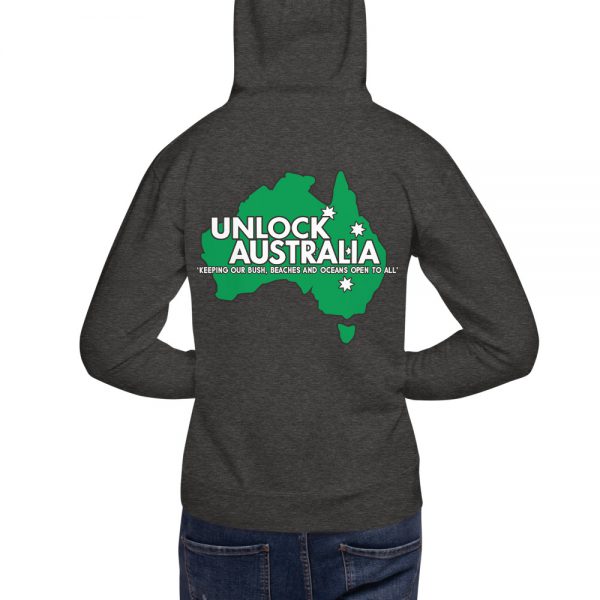 Unisex Hoodie - Unlock Australia - Map Design