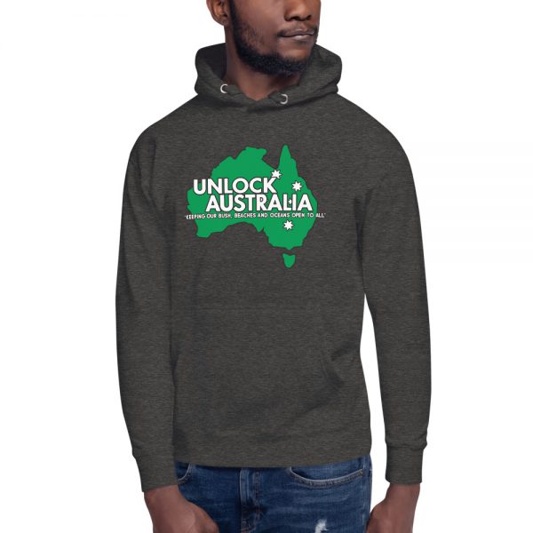 Unisex Hoodie - Unlock Australia - Love Bush Design