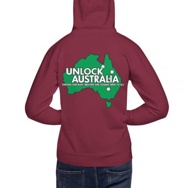 Unisex Hoodie - Unlock Australia - Map Design