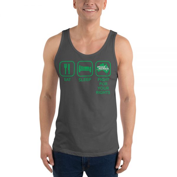 Unisex Tank Top - Unlock Australia - Fight For Your Rights Design