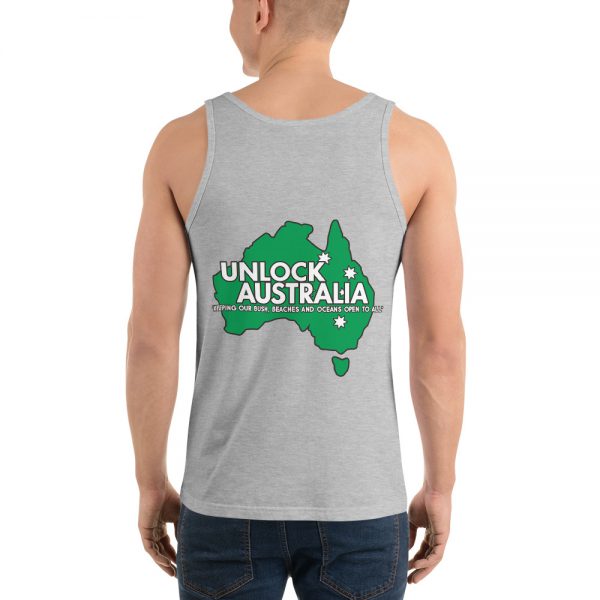 Unisex Tank Top - Unlock Australia - Fight For Your Rights Design