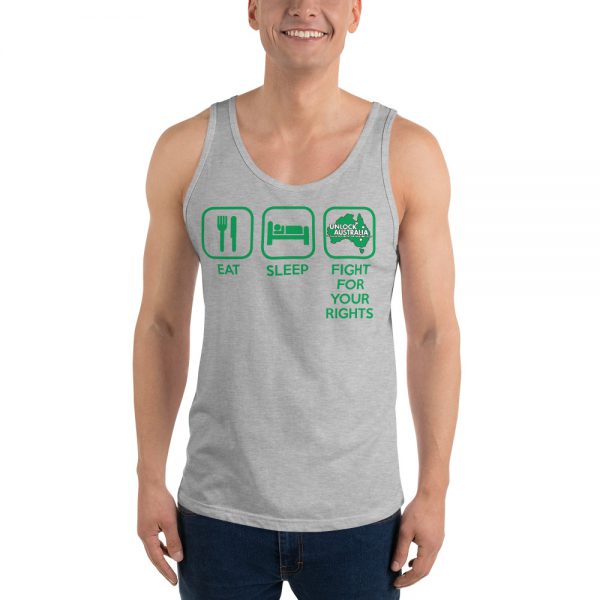 Unisex Tank Top - Unlock Australia - Fight For Your Rights Design