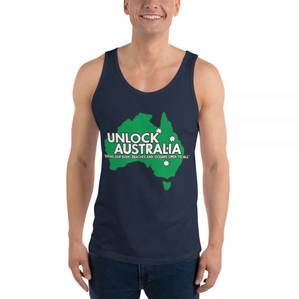 Unisex Tank Top - Unlock Australia - Map Design