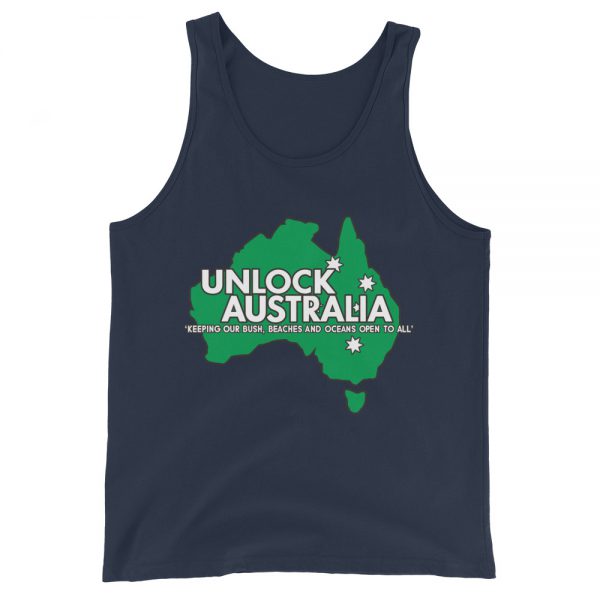 Unisex Tank Top - Unlock Australia - Map Design