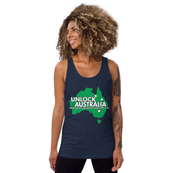 Unisex Tank Top - Unlock Australia - Map Design