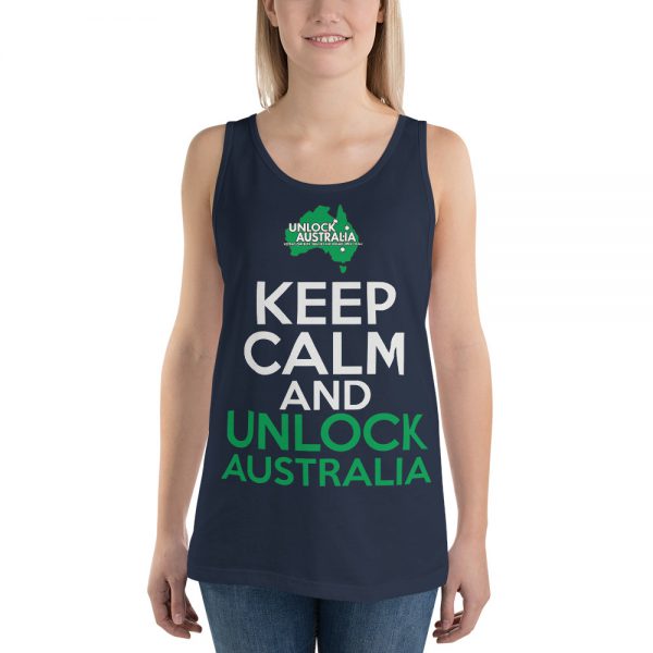 Unisex Tank Top - Unlock Australia - Keep Calm Design