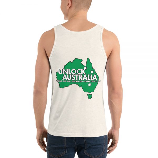 Unisex Tank Top - Unlock Australia - Fight For Your Rights Design