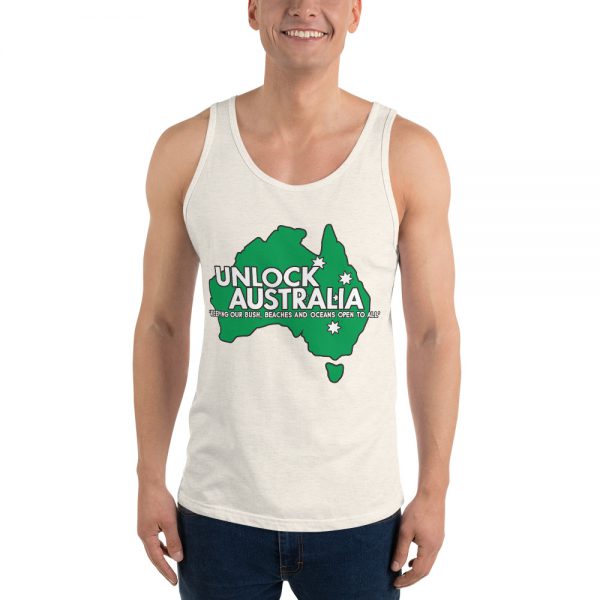 Unisex Tank Top - Unlock Australia - Map Design