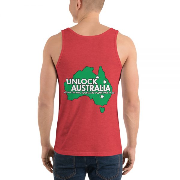 Unisex Tank Top - Unlock Australia - Fight For Your Rights Design