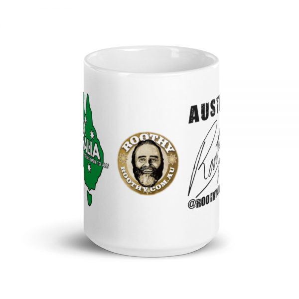 White Ceramic Mug - Unlock Australia - Map design