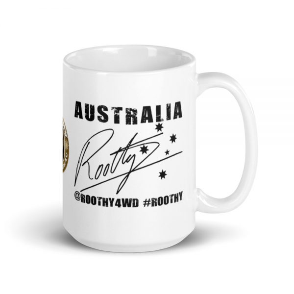 White Ceramic Mug - Unlock Australia - Map design