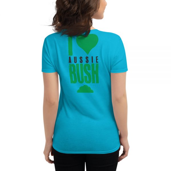 Women's short sleeve t-shirt - Unlock Australia - Love Aussie Bush Design