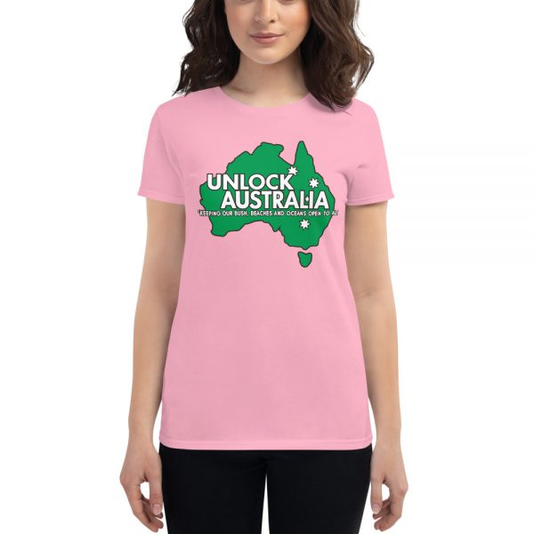 Women's short sleeve t-shirt - Unlock Australia - Keep Calm Design