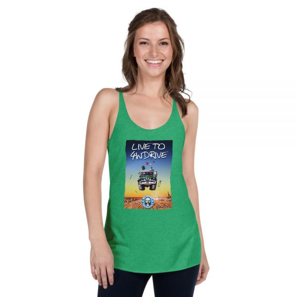 Women's Racerback Tank - Roothy Lifestyle - Live To 4WDrive Design