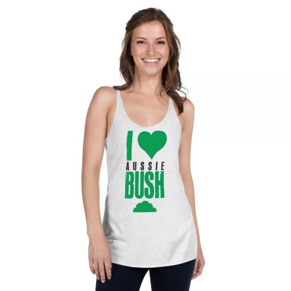 Women's Racerback Tank - Unlock Australia - Love Aussie Bush Design