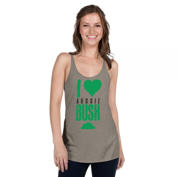 Women's Racerback Tank - Unlock Australia - Love Aussie Bush Design