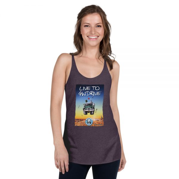 Women's Racerback Tank - Roothy Lifestyle - Live To 4WDrive Design