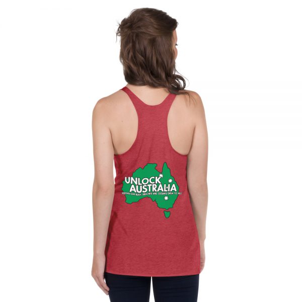 Women's Racerback Tank - Unlock Australia - Keep Calm Design