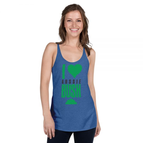 Women's Racerback Tank - Unlock Australia - Love Aussie Bush Design