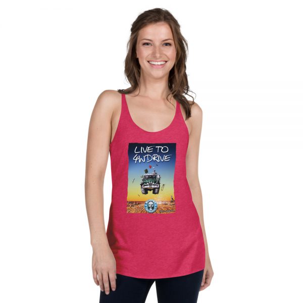 Women's Racerback Tank - Roothy Lifestyle - Live To 4WDrive Design