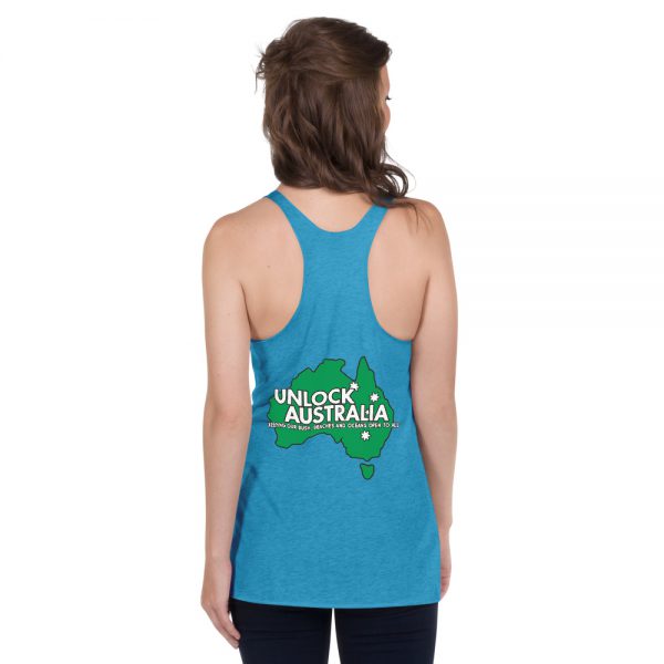 Women's Racerback Tank - Unlock Australia - Keep Calm Design