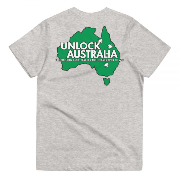 Youth Jersey T-shirt - Unlock Australia - Fight For Your Rights Design