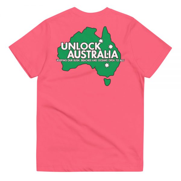 Youth Jersey T-shirt - Unlock Australia - Fight For Your Rights Design