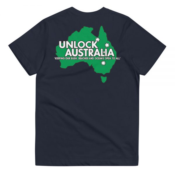 Youth Jersey T-shirt - Unlock Australia - Fight For Your Rights Design