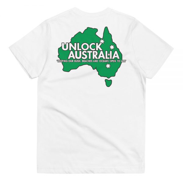 Youth Jersey T-shirt - Unlock Australia - Fight For Your Rights Design